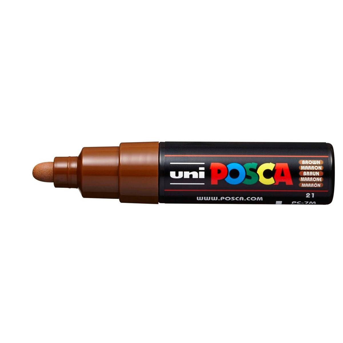 uni POSCA Paint Marker PC-7M Broad Bullet Tip - Brown - merriartist.com