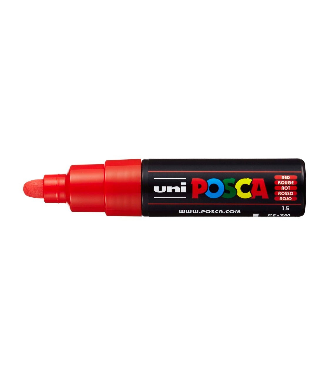 uni POSCA Paint Marker PC-7M Broad Bullet Tip - Red - merriartist.com