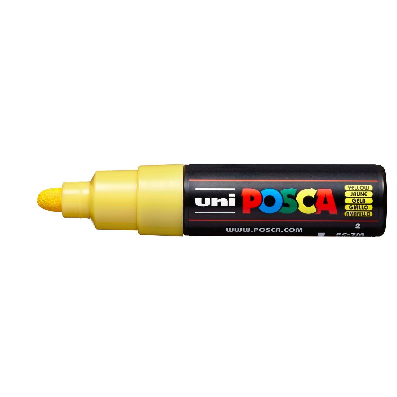 uni POSCA Paint Marker PC-7M Broad Bullet Tip - Yellow - merriartist.com