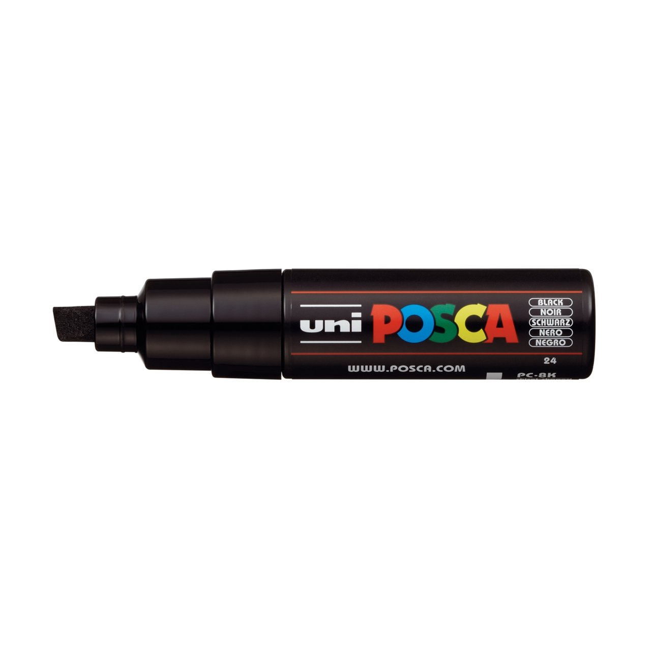 uni POSCA Paint Marker PC-8K Broad Chisel Tip - Black - merriartist.com