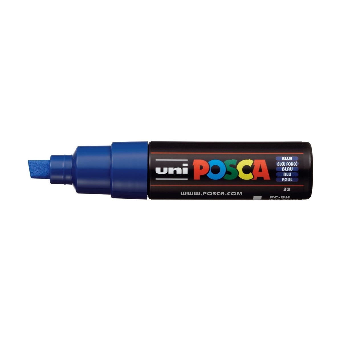 uni POSCA Paint Marker PC-8K Broad Chisel Tip - Blue - merriartist.com