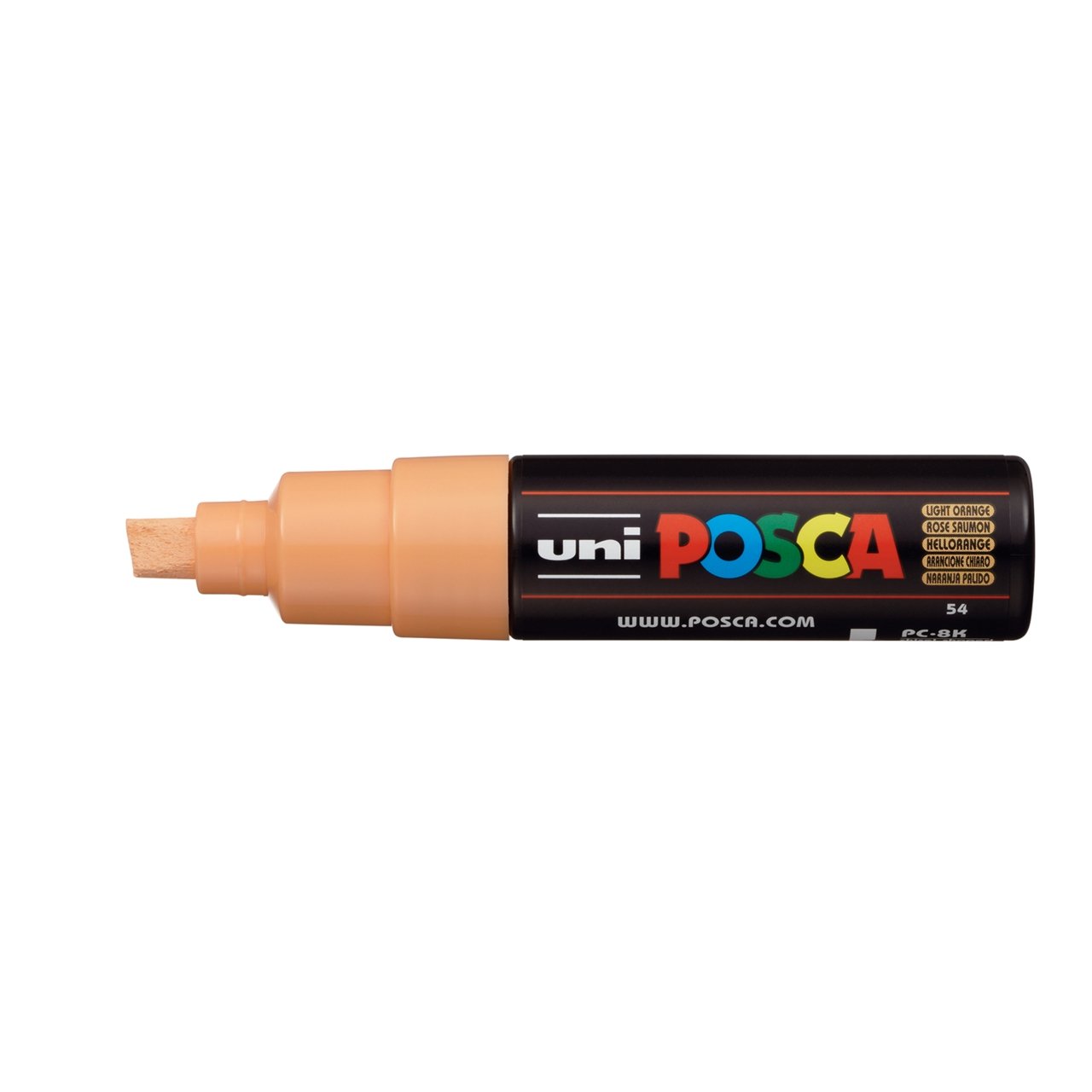 uni POSCA Paint Marker PC-8K Broad Chisel Tip - Light Orange - merriartist.com