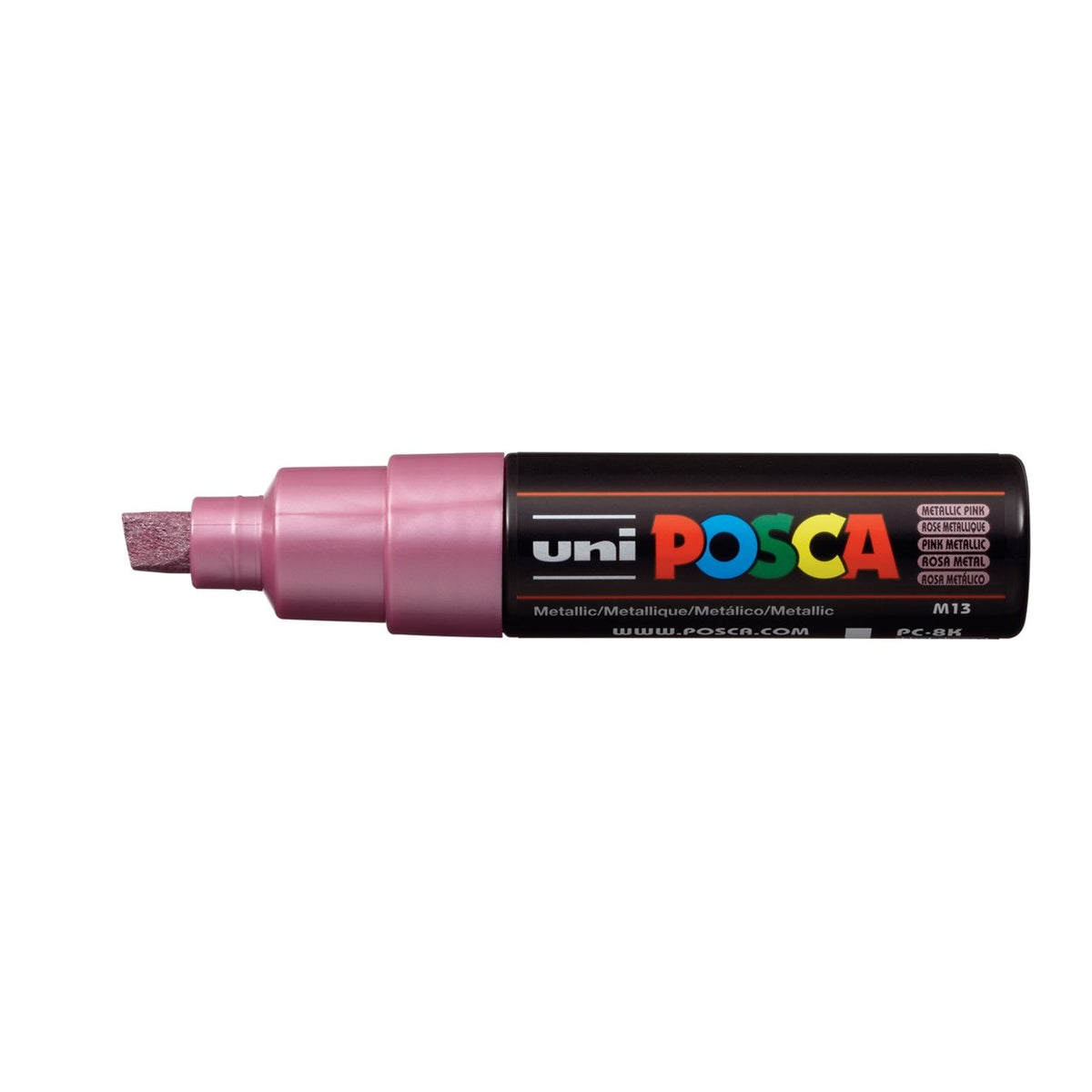 uni POSCA Paint Marker PC-8K Broad Chisel Tip - Metallic Pink - merriartist.com