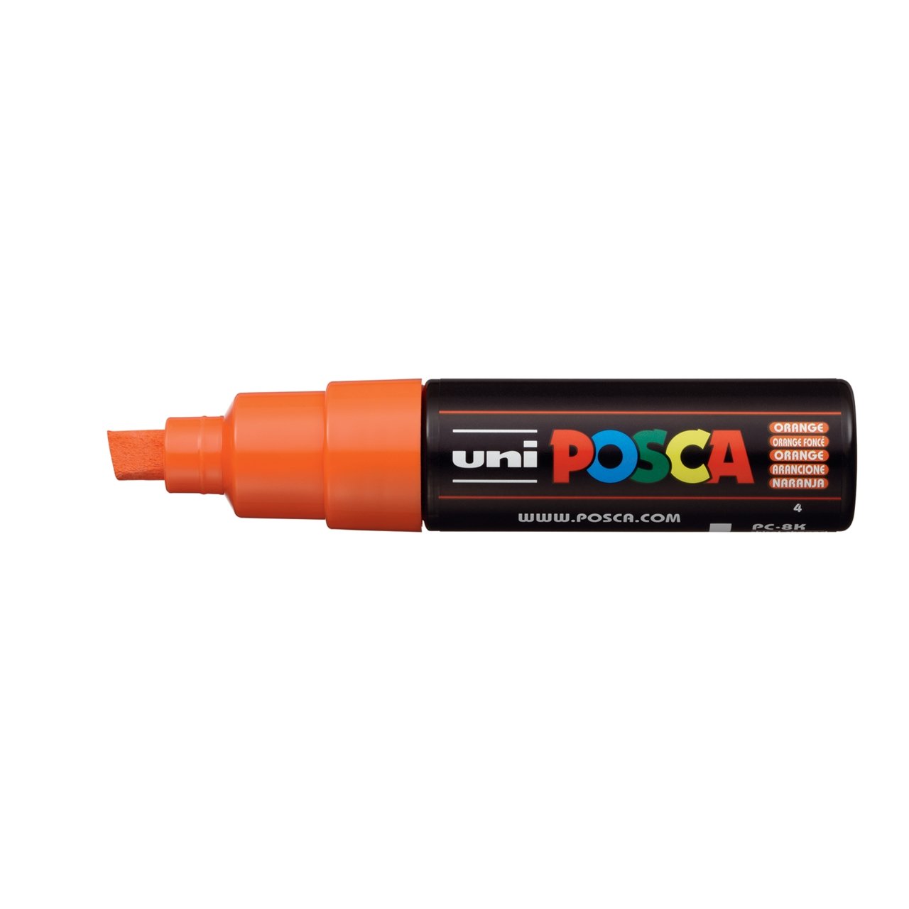 uni POSCA Paint Marker PC-8K Broad Chisel Tip - Orange - merriartist.com