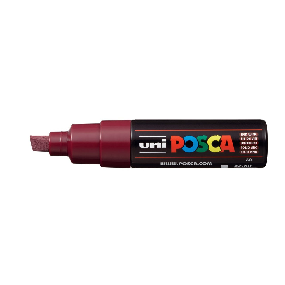 uni POSCA Paint Marker PC-8K Broad Chisel Tip - Red Wine - merriartist.com
