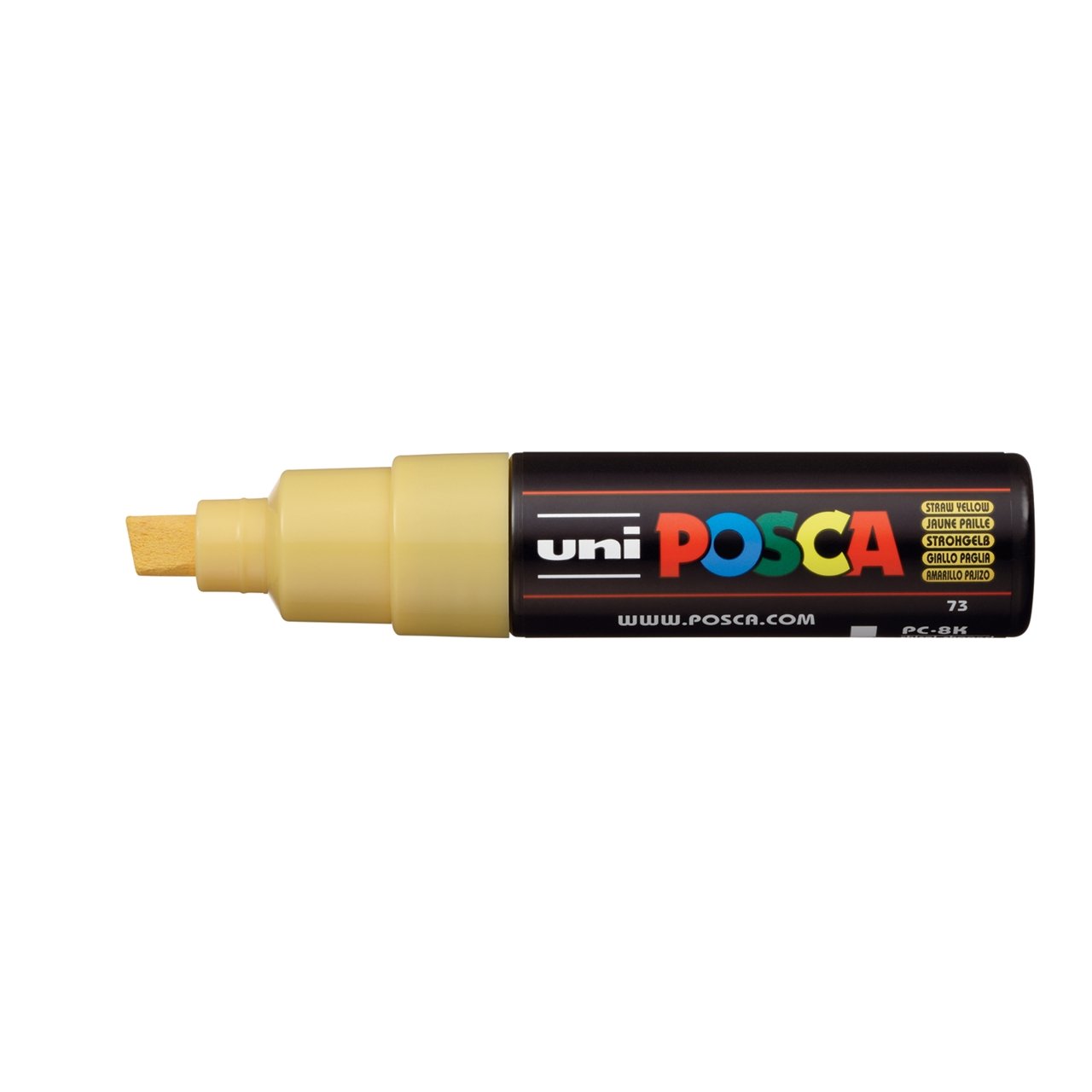 uni POSCA Paint Marker PC-8K Broad Chisel Tip - Straw Yellow - merriartist.com