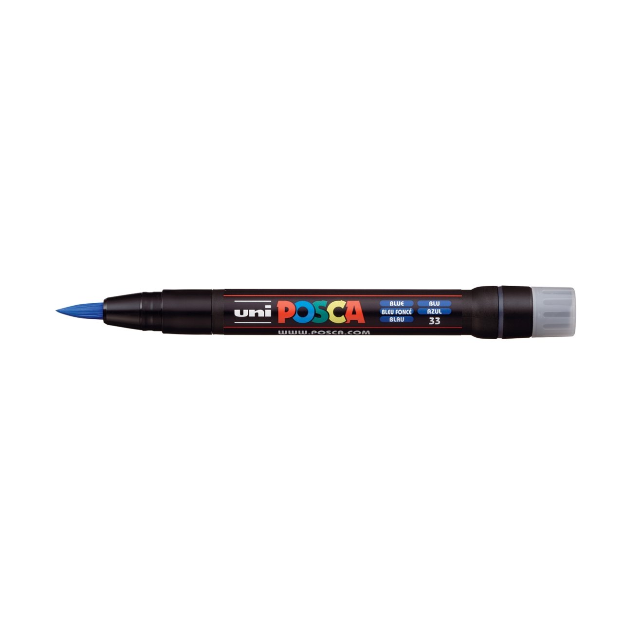 uni POSCA Paint Marker PCF-350 Brush Tip - Blue - merriartist.com