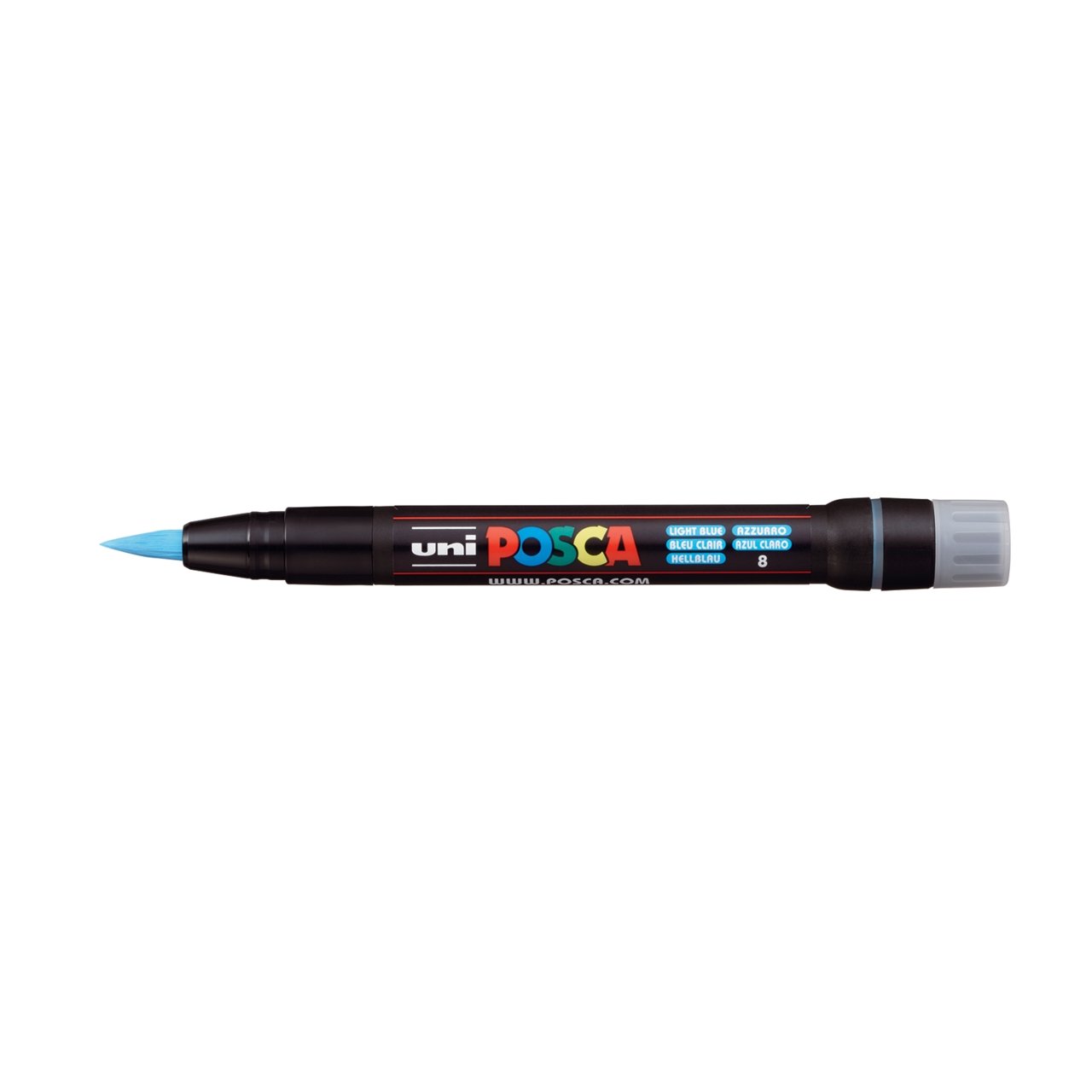 uni POSCA Paint Marker PCF-350 Brush Tip - Light Blue - merriartist.com