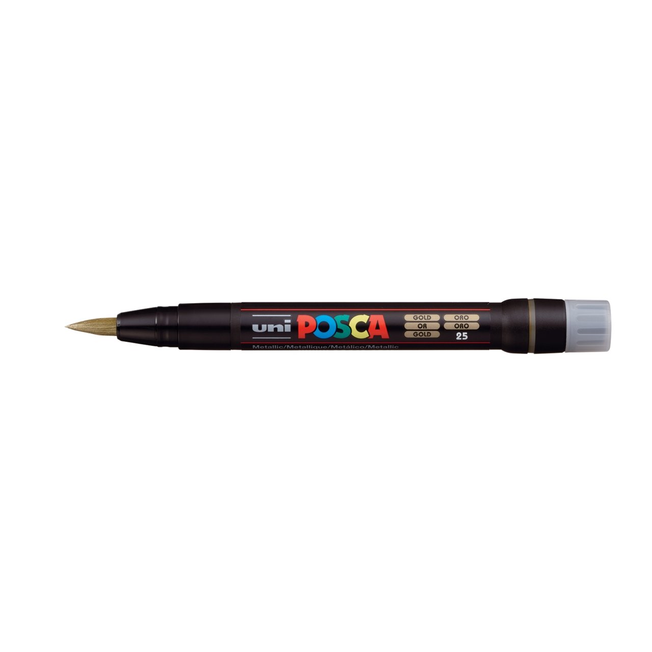 uni POSCA Paint Marker PCF-350 Brush Tip - Metallic Gold - merriartist.com