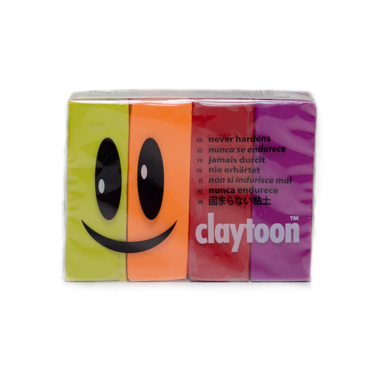 Van Aken Claytoon Clay Hot Set - Magenta, Neon Orange, Rose, Yellow - merriartist.com