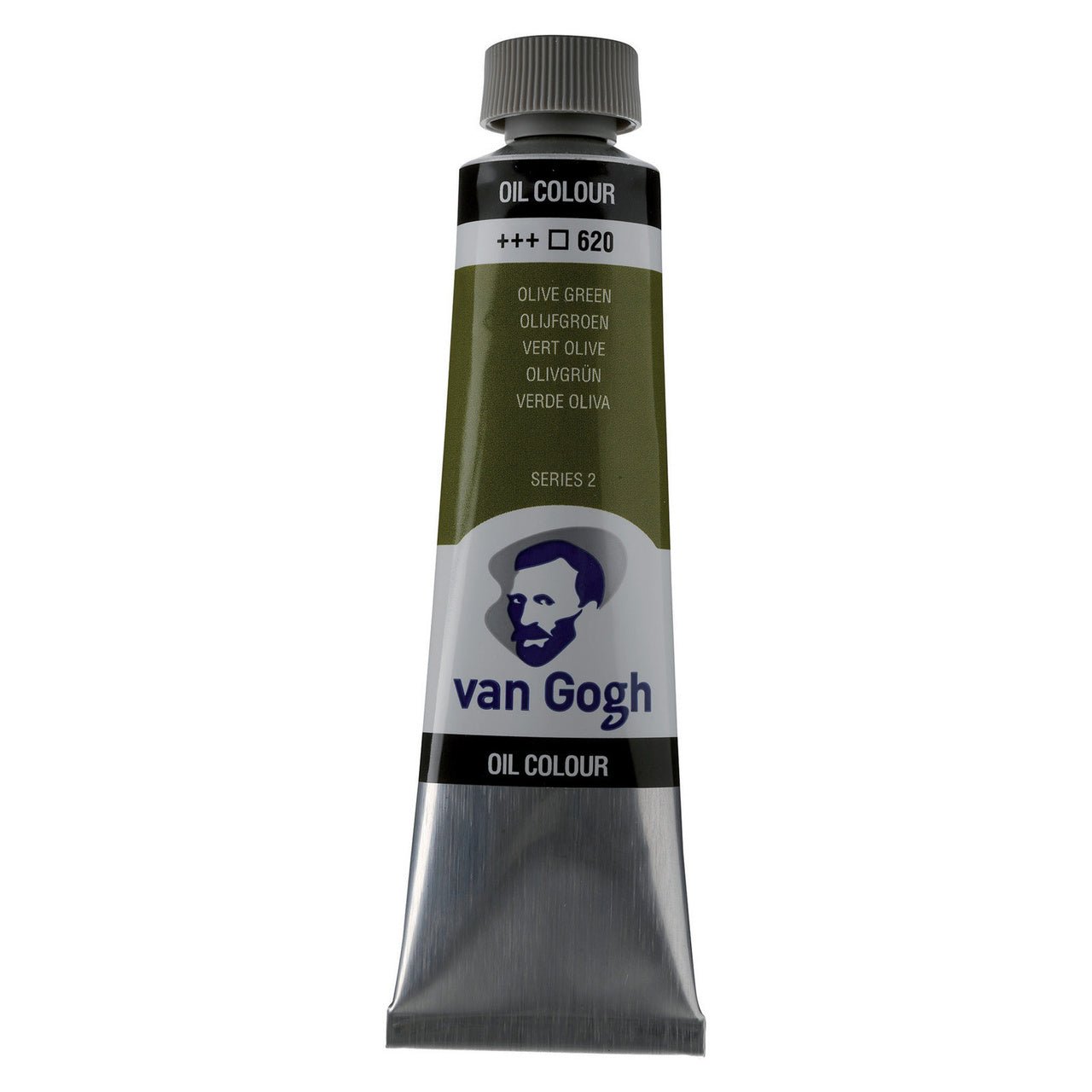 van Gogh Oil Paint 40 ml - Permanent Olive Green - merriartist.com