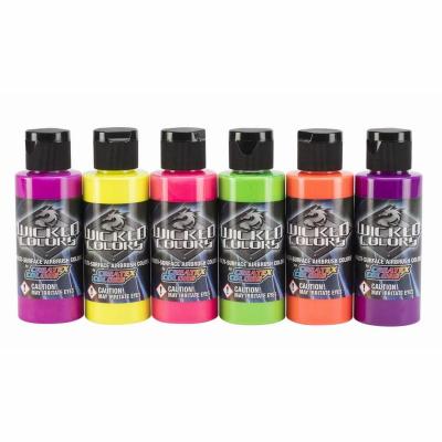 Wicked Multi-Surface Airbrush Colors - Fluorescent Set - merriartist.com