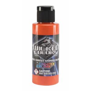 Wicked Multi-Surface Airbrush Colors - W004 Orange 2 oz - merriartist.com