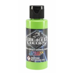Wicked Multi-Surface Airbrush Colors - W023 Fluorescent Green 2 oz - merriartist.com