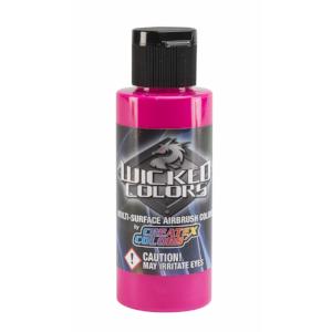Wicked Multi-Surface Airbrush Colors - W029 Fluorescent Magenta 2 oz - merriartist.com