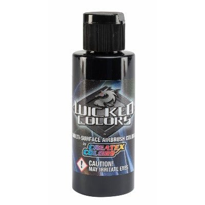 Wicked Multi-Surface Airbrush Colors - W031 Opaque Jet Black 2 oz - merriartist.com