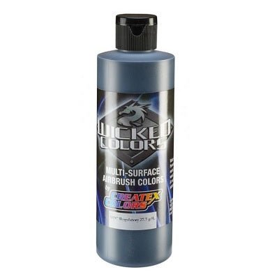 Wicked Multi-Surface Airbrush Colors - W031 Opaque Jet Black 8 oz - merriartist.com