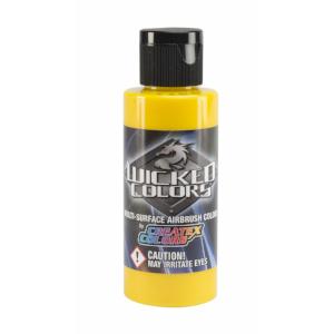 Wicked Multi-Surface Airbrush Colors - W052 Detail Yellow 2 oz - merriartist.com