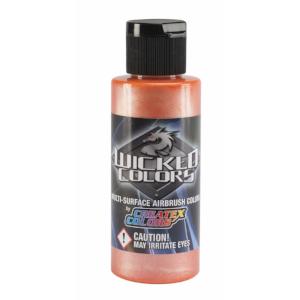 Wicked Multi-Surface Airbrush Colors - W306 Pearl Orange 2 oz - merriartist.com