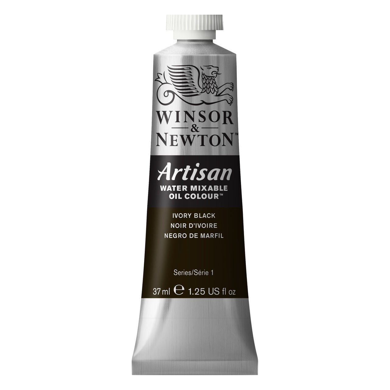 Winsor & Newton Artisan Water Mixable Oil 37ml - Ivory Black - merriartist.com