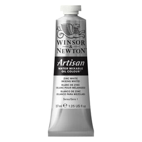Winsor & Newton Artisan Water Mixable Oil 37ml - Zinc (mixing) White - merriartist.com