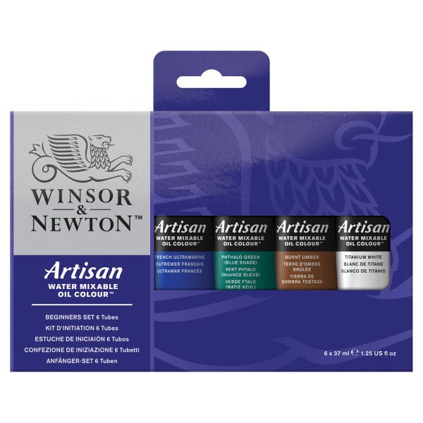 Winsor & Newton Artisan water mixable oil color starter set Beginners Set - merriartist.com