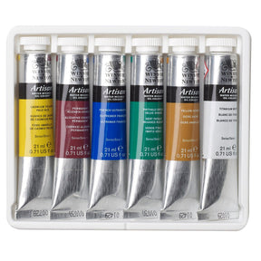 Winsor & Newton Artisan water mixable oil color starter set of 6 X 21 ml tubes - merriartist.com