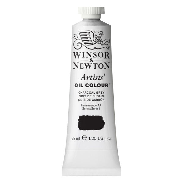 Winsor & Newton Artist Oil Charcoal Grey 37ml - merriartist.com