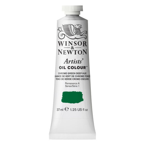 Winsor & Newton Artist Oil Chrome Green Deep Hue 37ml - merriartist.com