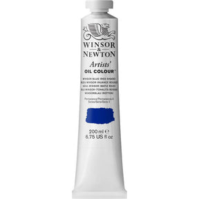 Winsor & Newton Artist Oil Winsor Blue (red shade) 200 ml - merriartist.com