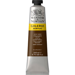 Winsor & Newton Galeria Acrylic Burnt Umber 200 ml - merriartist.com