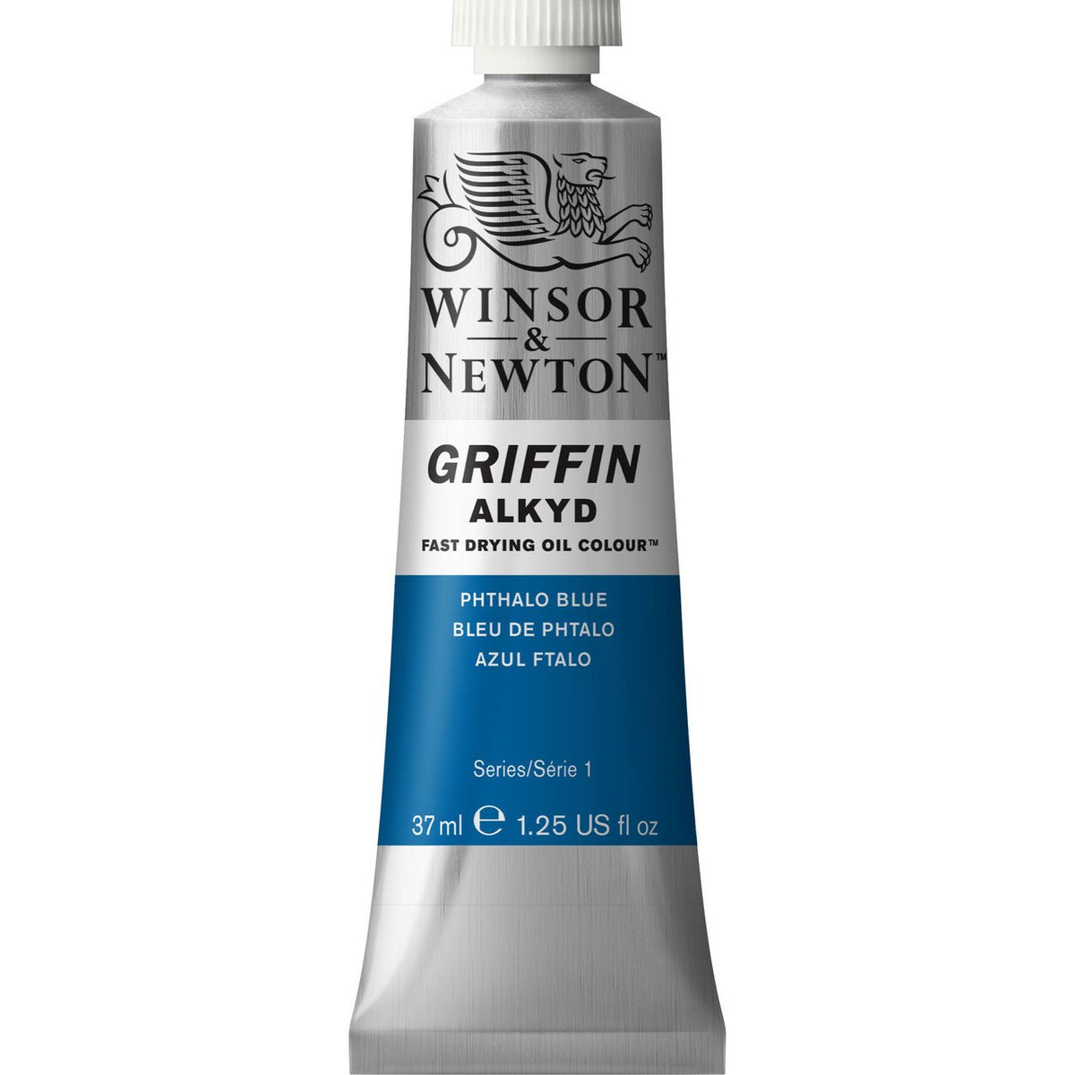 Winsor & Newton Griffin Alkyd 37ml Phthalo Blue - merriartist.com