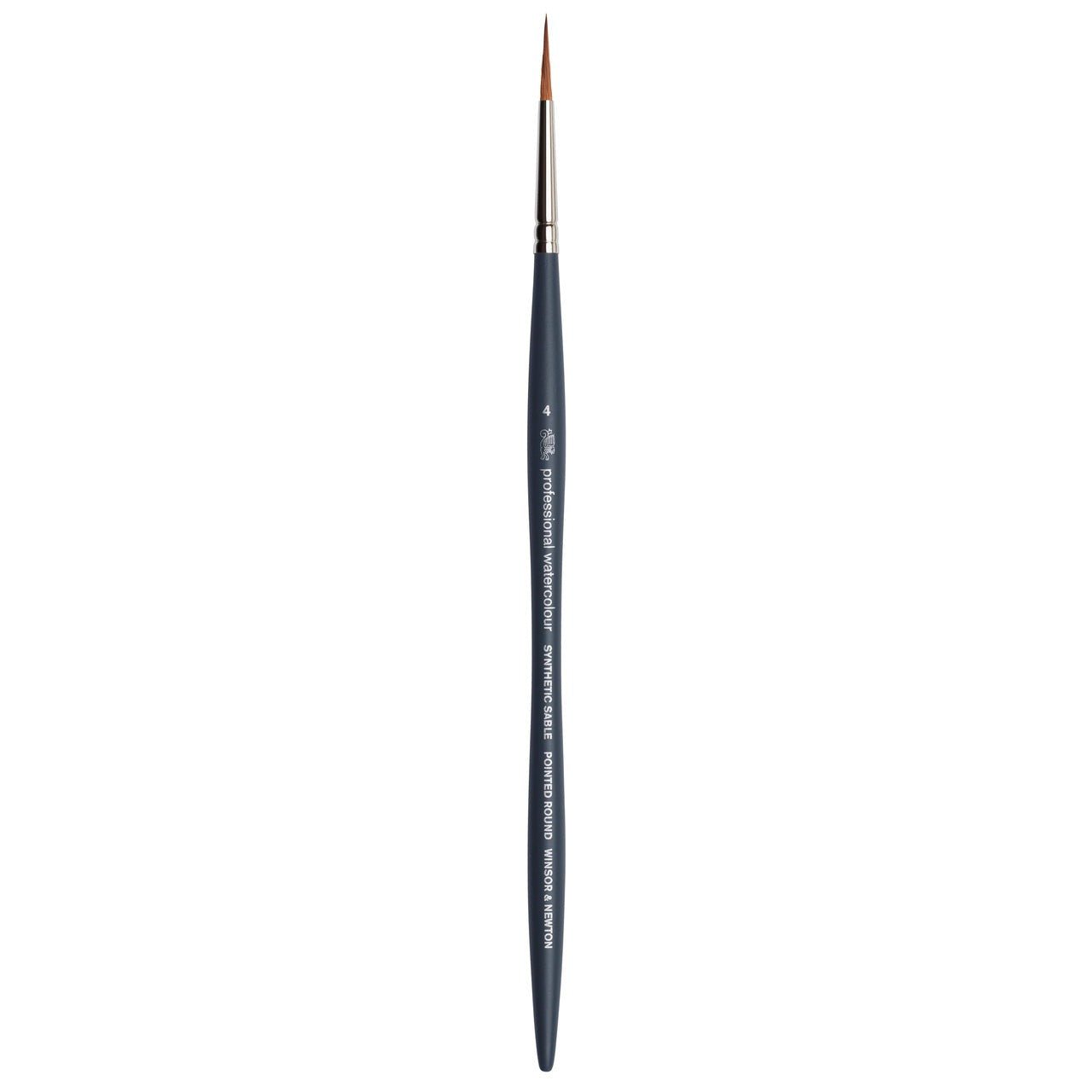 Winsor & Newton Professional Watercolor Synthetic Sable Brush - Pointed Round 4 - merriartist.com