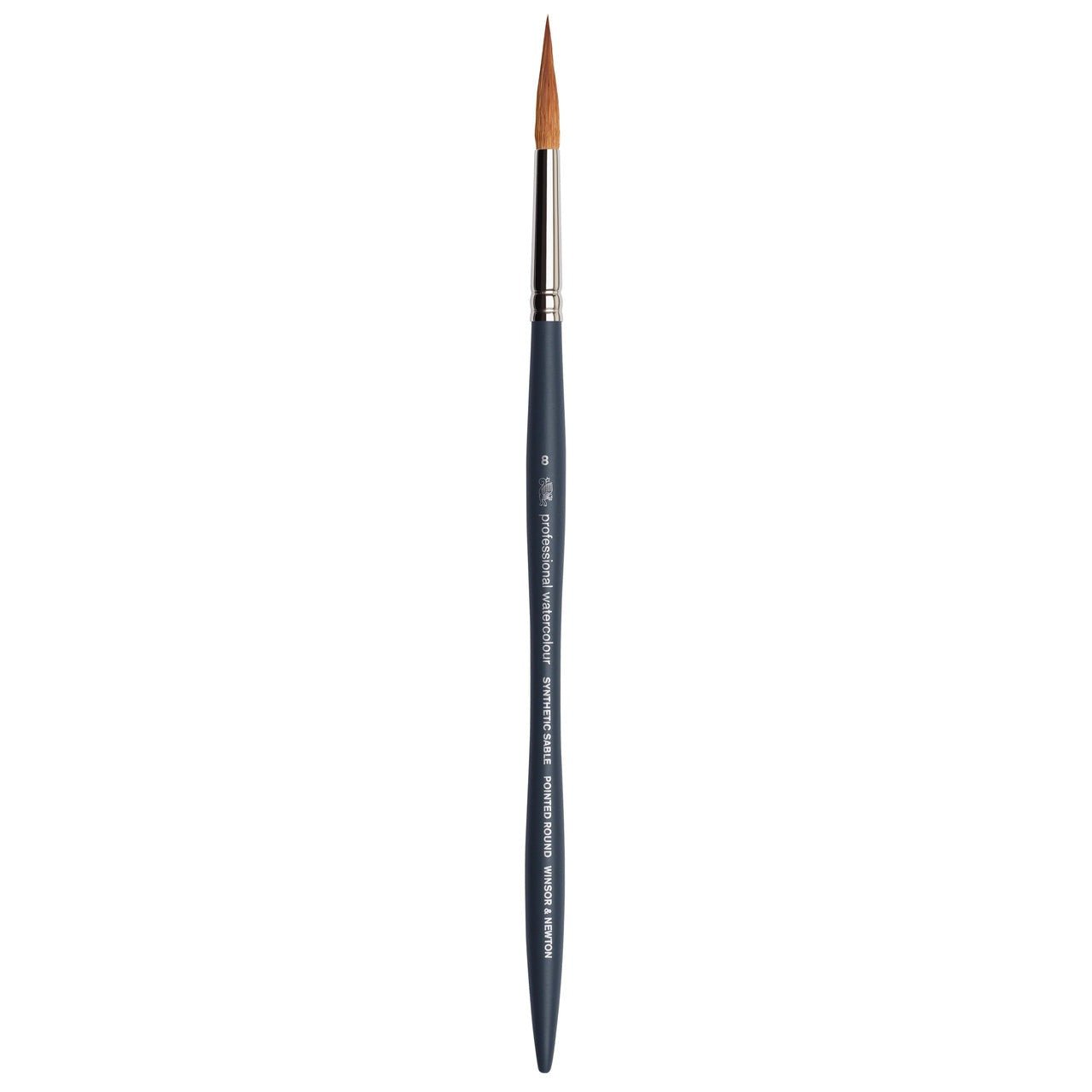 Winsor & Newton Professional Watercolor Synthetic Sable Brush - Pointed Round 8 - merriartist.com