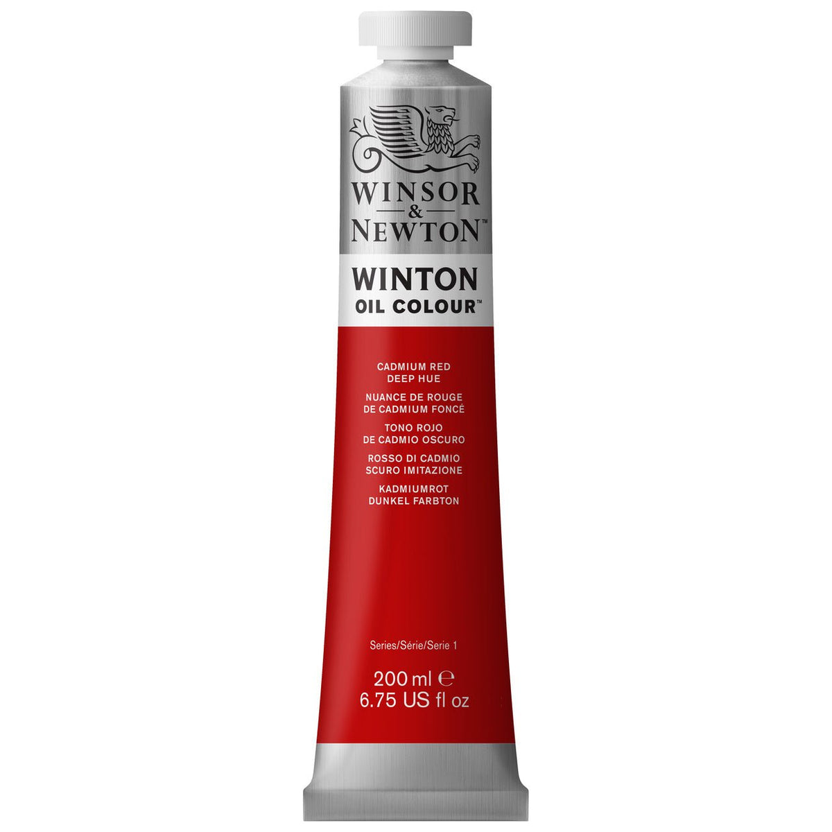 Winsor & Newton Winton Oil Paint - Cadmium Red Deep Hue 200 ml - merriartist.com