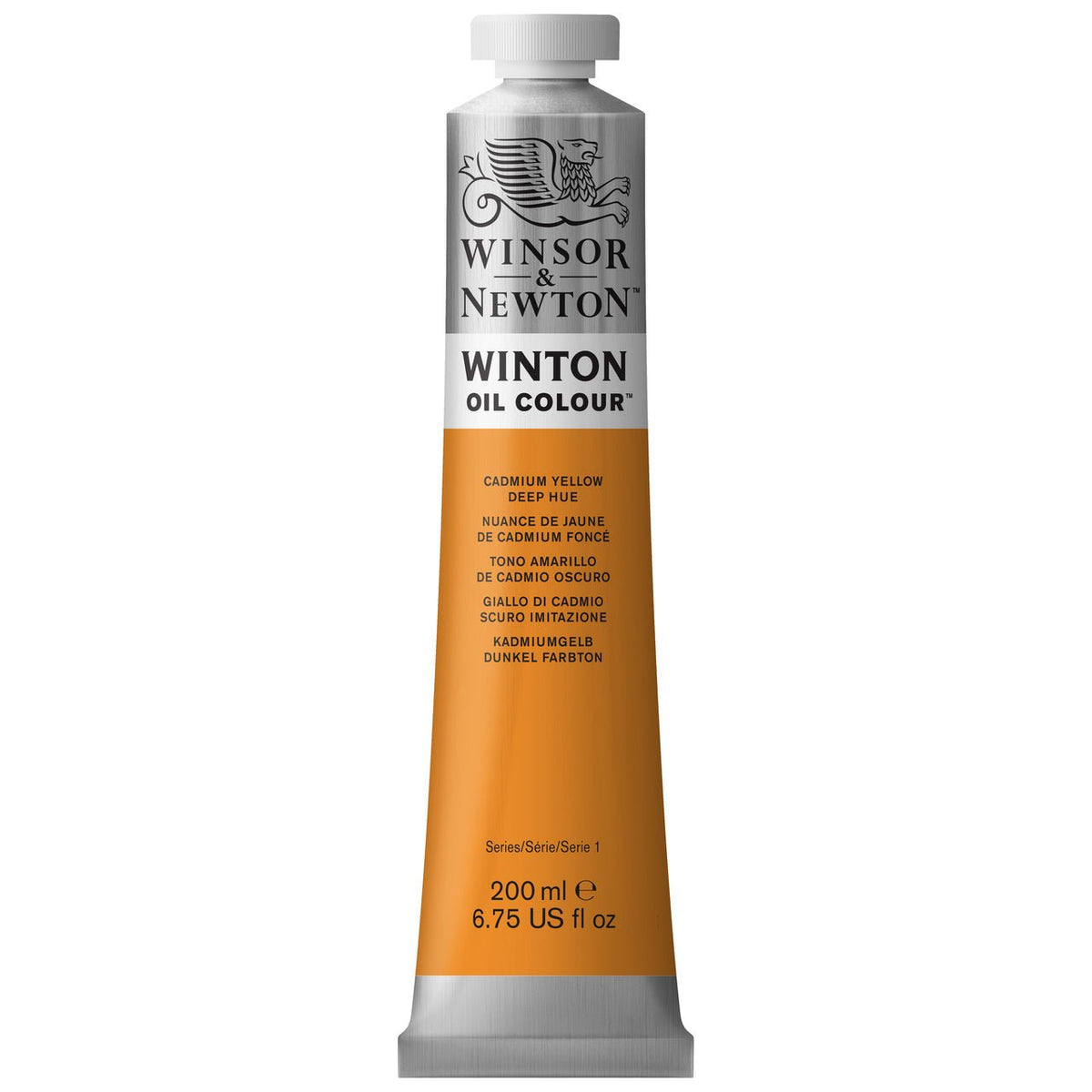 Winsor & Newton Winton Oil Paint - Cadmium Yellow Deep Hue 200 ml - merriartist.com