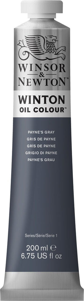 Winsor & Newton Winton Oil Paint - Paynes Grey 200 ml - merriartist.com