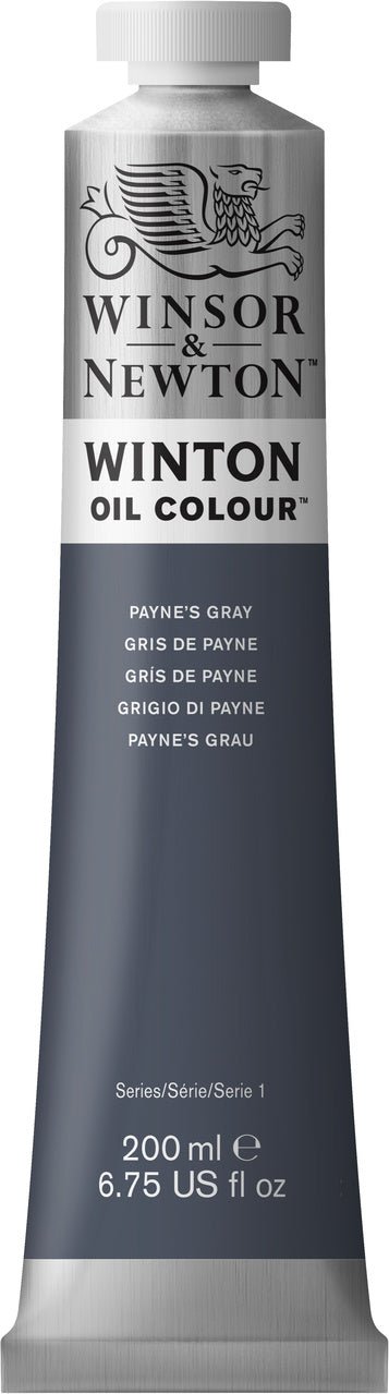 Winsor & Newton Winton Oil Paint - Paynes Grey 200 ml - merriartist.com