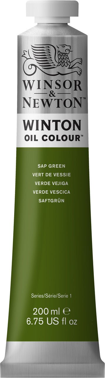 Winsor & Newton Winton Oil Paint - Sap Green 200 ml - merriartist.com