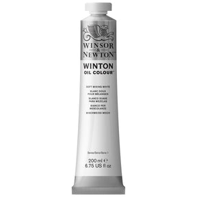 Winsor & Newton Winton Oil Paint - Soft Mixing White 200 ml - merriartist.com