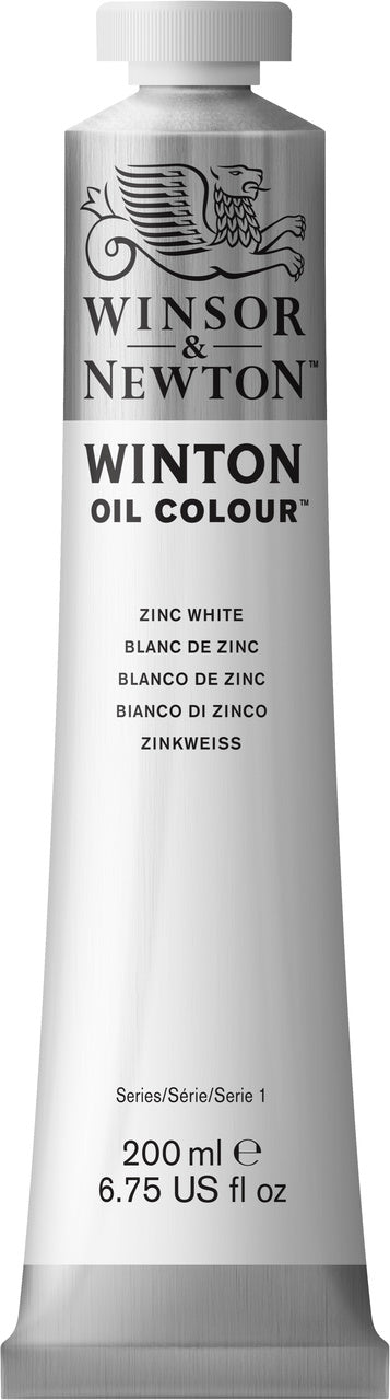 Winsor & Newton Winton Oil Paint - Zinc White 200 ml - merriartist.com
