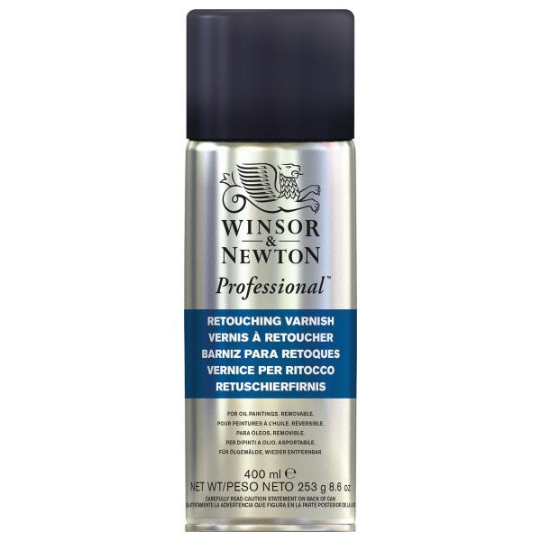 W&N Retouch Varnish - gloss aerosol 8.6 oz. (400 ml) - merriartist.com