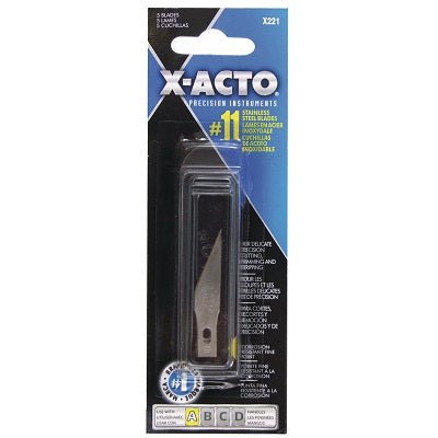 X-acto #11 Stainless Steel Blades for #1 knife - 5 pack
