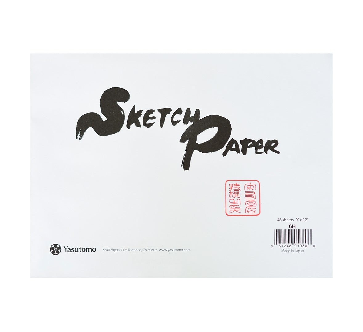 Yasutomo Hosho Paper Sketch Pad - 9 inch x 12 inch - 48 Sheets - merriartist.com