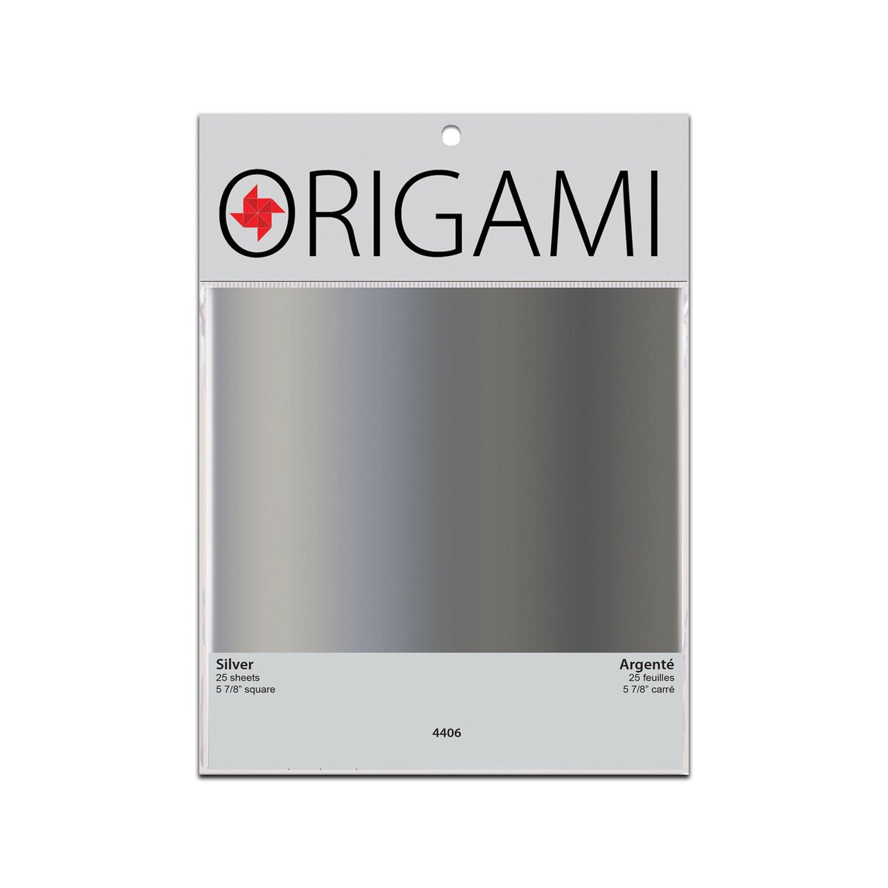 Yasutomo Origami Paper 5.875 inch - Metallic - Silver Paper - 25 sheets - merriartist.com