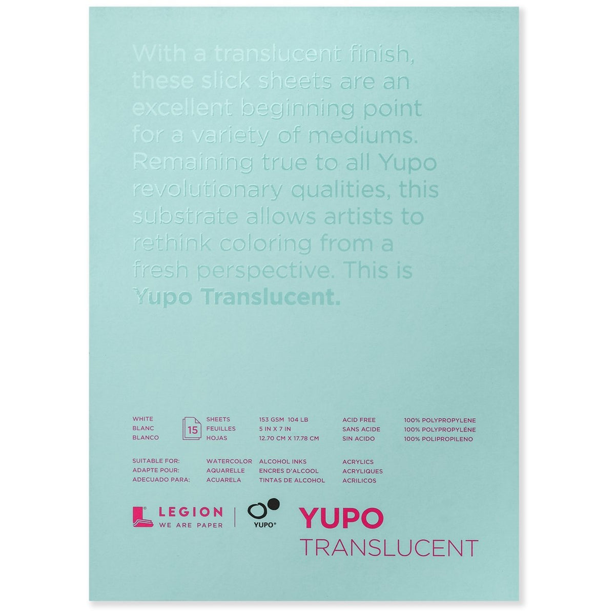 Yupo Pad - Translucent - 15 sheets 5x7 - merriartist.com