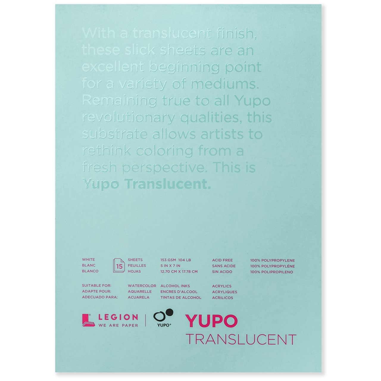 Yupo Pad - Translucent - 15 sheets 5x7 - merriartist.com